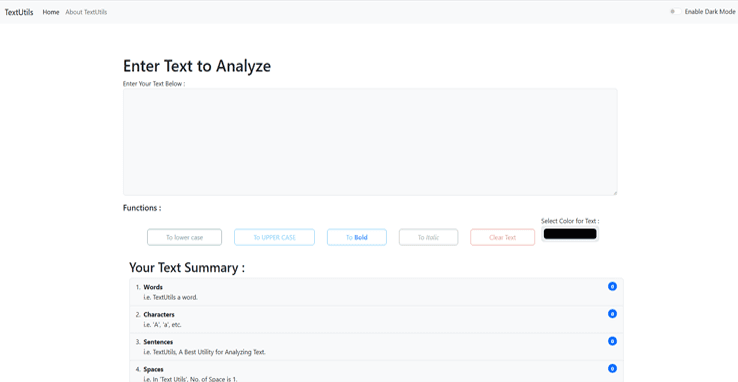 Text Utils project preview